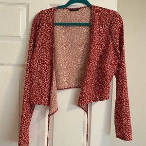 Tie Up Long Sleeve Top